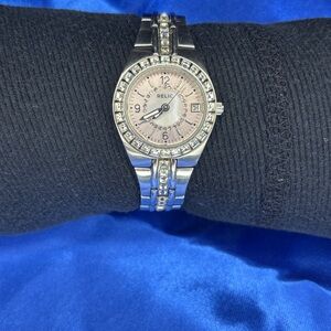 Relic Women's Silver Watch with Crystal Accents